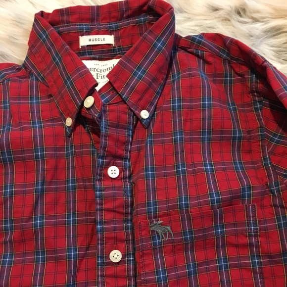 Abercrombie & Fitch Muscle  Plaid Button Up Shirt - Picture 3 of 3